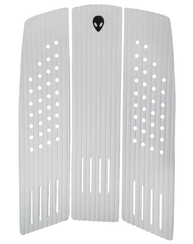 LUNASURF 3 Piece Line Groove Front Foot Pad White