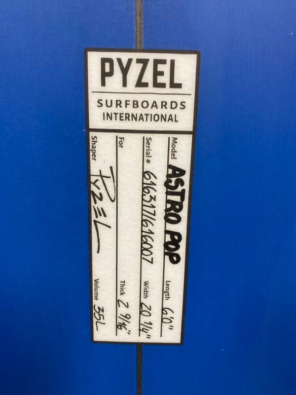 Pyzel Astro Pop 6ft - 35L Blue