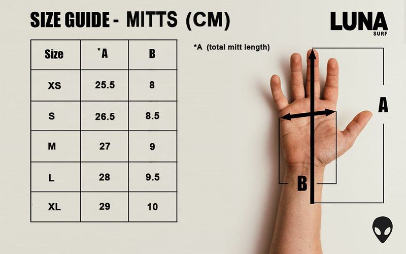 Lunasurf 7mm Mitt Yamamoto Cold Water Wetsuit Gold