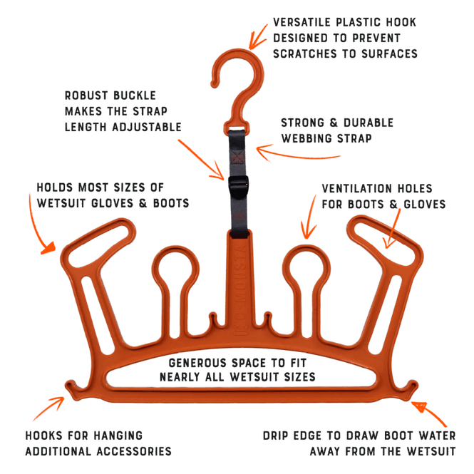 Hovedbilde C-monsta Wetsuit Hanger Orange Version 2