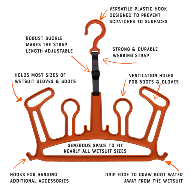Hovedbilde C-monsta Wetsuit Hanger Orange Version 2