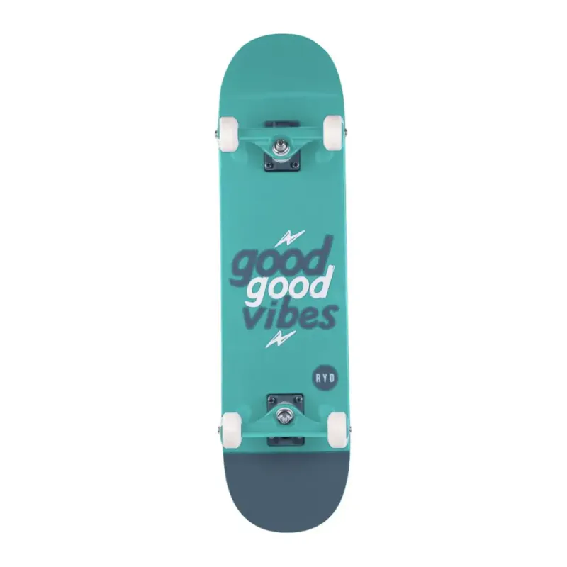 Good Vibes Street Board - 31 x 7.75 - Blue Aqua
