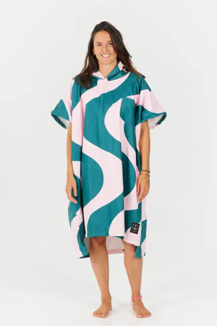 Hovedbilde Poncho swim Club - Ondulations - Pink Green