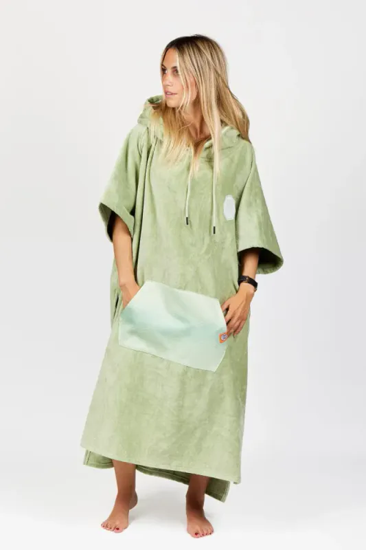 Poncho High End - 100% Cotton - Tender Green