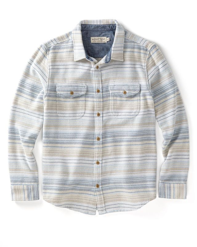 OK Blanket Shirt - Seabreeze Mojave Stripe